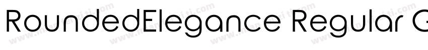 RoundedElegance Regular GBpc EUC H字体转换